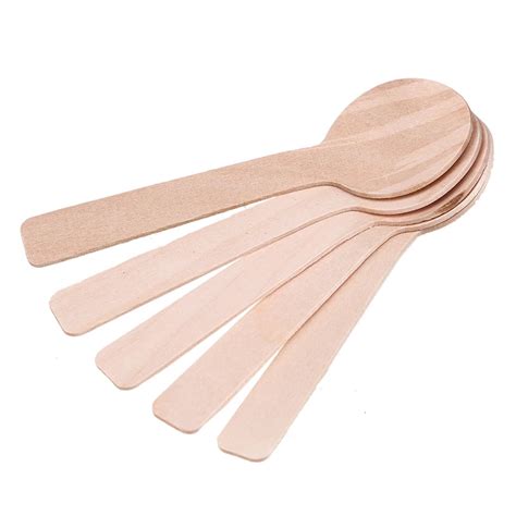 Aliexpress Buy WCIC 100Pcs Disposable Mini Wooden Spoons Ice