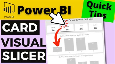 Create Power Bi Card Visuals That Act As Slicers Using New Slicer