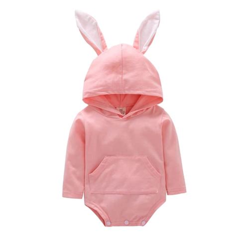 Little Bunny Hooded Onesie Bodysuits