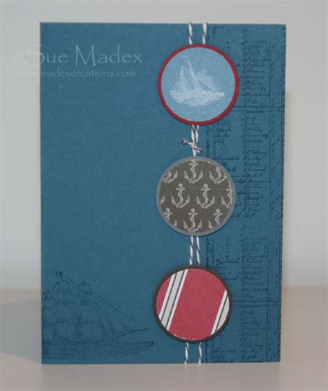 Masculine Cards With Open Sea Sue Madex Stampin Up Demonstrator