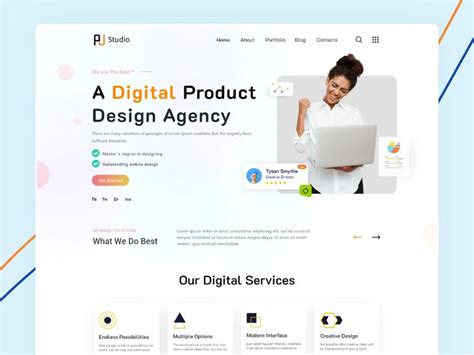 Digital Agency Landing Page Design Agency Website Design Business