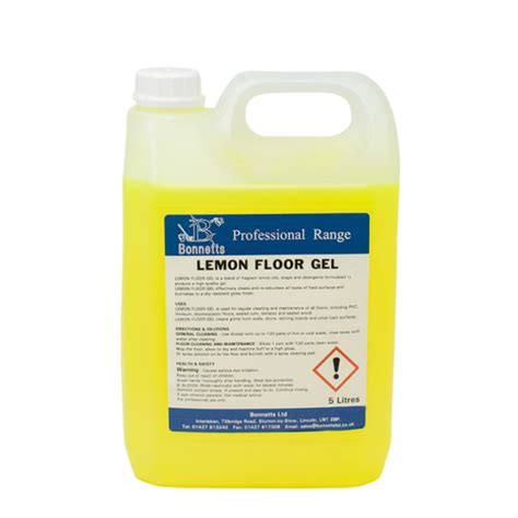 Pr Lemon Floor Gel 5 Litre Drum Bonnetts Cleaning Supplies