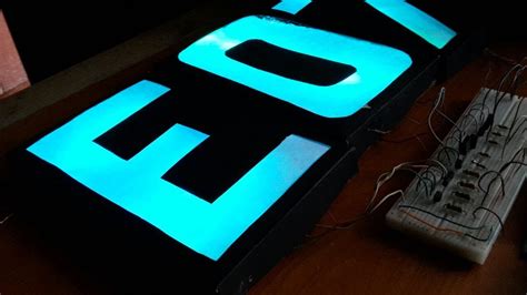 Letras Iluminadas Con Led Ideas Geniales Youtube