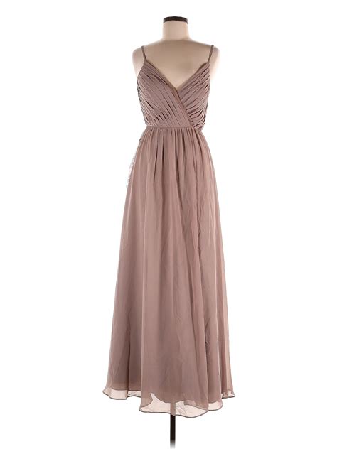 Azazie Brown Cocktail Dress Size 4 - 74% off | ThredUp