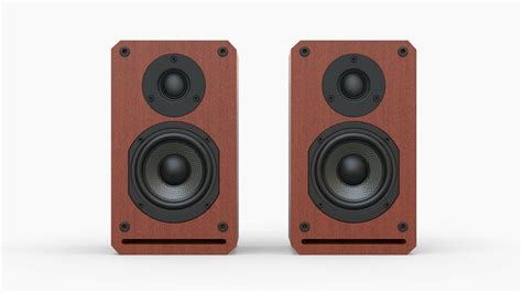 Roxel RBS300 Bookshelf Speaker 150W Cherry Wood Finish 2 X 75W