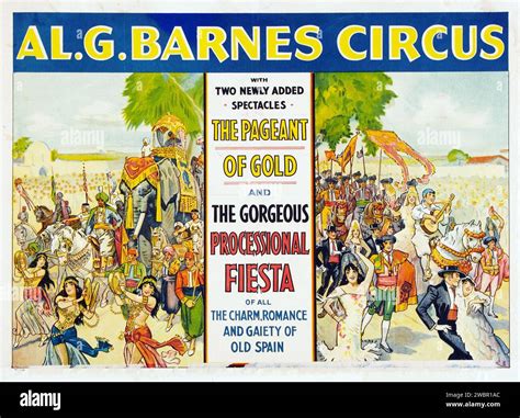 Al G Barnes Circus S Circus Poster Feat A Circus Parade Stock