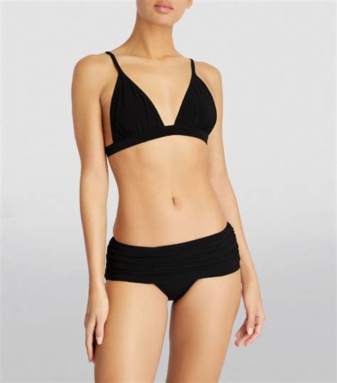 Norma Kamali Black Bill Bikini Bottoms Harrods UK