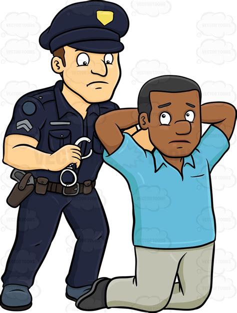 black man getting arrested clipart - Clipground