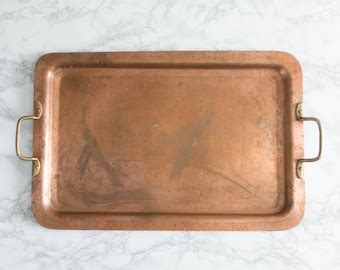 Copper Serving Tray Etsy