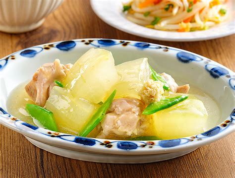 鶏モモと冬瓜のとろみ煮のレシピ｜ぱくぱく献立くん（料理レシピ）