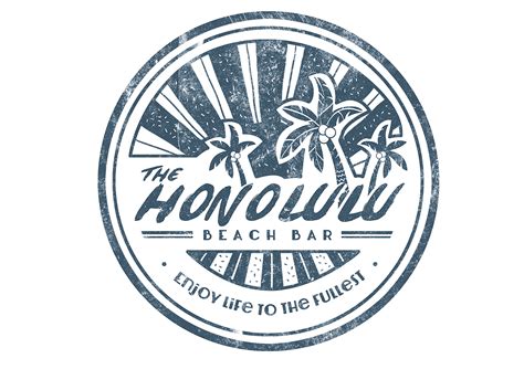 Honolulu Beach Bar | Logo Design | Behance