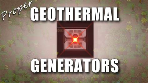 Two Minute Tutorials Proper Geothermal Generators Rimworld YouTube