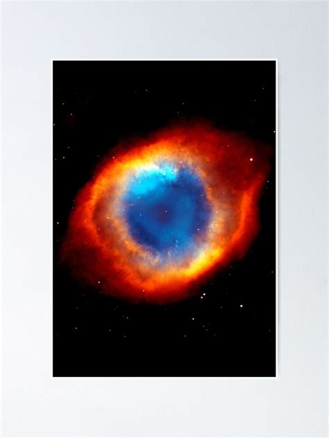 "Helix Nebula Eye Of God From Hubble Telescope" Poster by WallArt01 ...