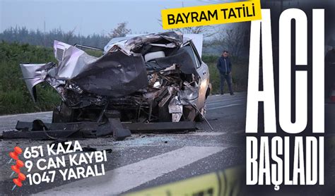 Bakan Yerlikaya acı haberi verdi Bayram tatilinin ilk gününde 651 kaza