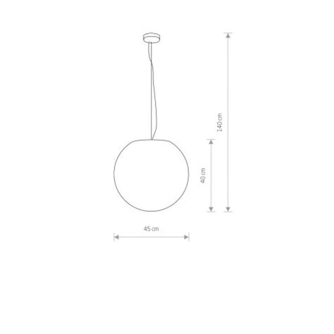 Lampa wisząca CUMULUS M kula ogrodowa zewnętrzna Nowodvorski Lighting