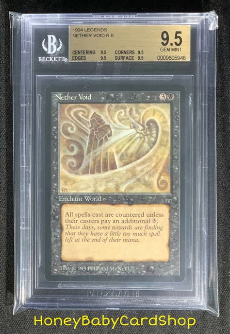 Mtg Legends 1994 Nether Void Bgs 95q True Quad Gem Mint Old School