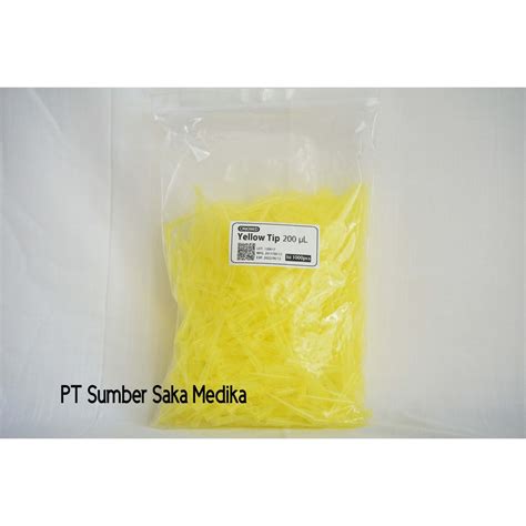 jual yellow tips tip miropipet kuning pipet onemed  med  pcs