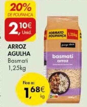 Promo O Arroz Agulha Basmati Kg Em Pingo Doce