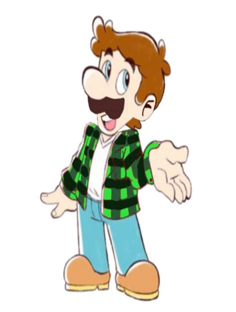 Luigi Without a plumber's suit by signor87 on DeviantArt