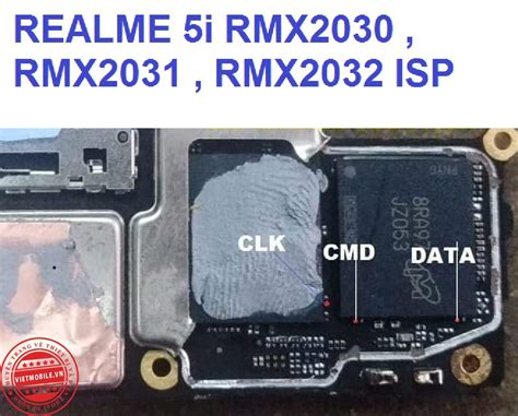 Pinout Emmc Của Realme 5i Rmx2030 Rmx2031 Rmx2032 Isp