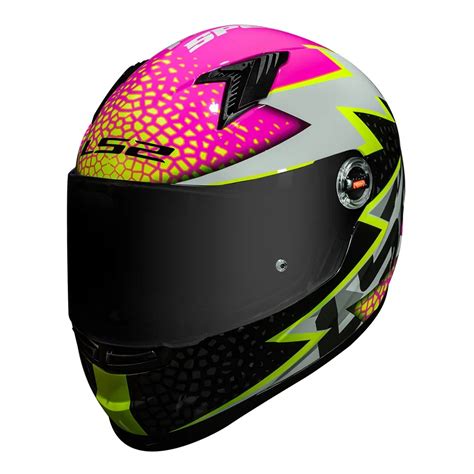 Capacete LS2 FF358 Classic Speedy Rosa Feminino