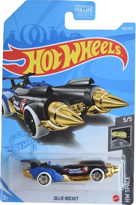 Amazon Hot Wheels Ollie Rocket Black Blue Gold Space