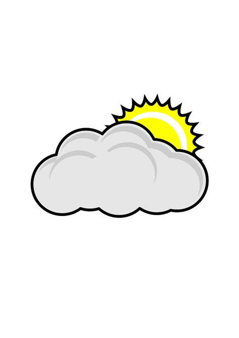 Sun And Clouds Clip Art - ClipArt Best