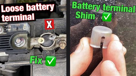 How To Fix A Loose Battery Terminal With A Battery Terminal Shim YouTube