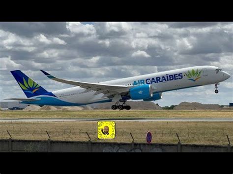 A350 900 Air Caraïbes take off Orly YouTube