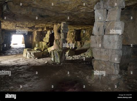 Inside Western Winspit Quarry Caves Isle Of Purbeck Dorset User To