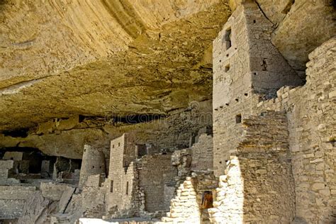 Mesa Verde Anasazi Cliff Dwellings Stock Image - Image of indians ...