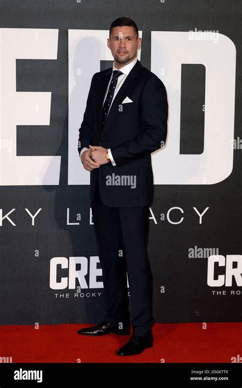 Tony Bellew attending the European premiere of Creed held at the Empire Cinema in Leicester ...