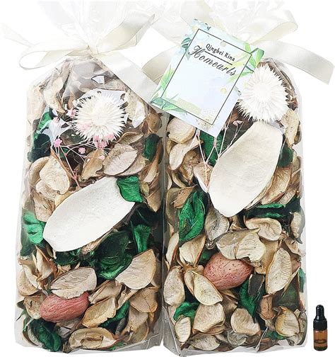 Qingbei Rina Potpourri Bag White Pot Pourri Dried Flowers Jasmine