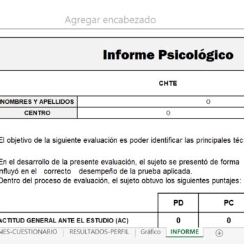 Cuestionario de Hábitos y Técnicas de Estudio CHTE PsicoTest