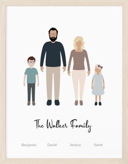 Create a Personalized Family Portrait Illustration - Revellia