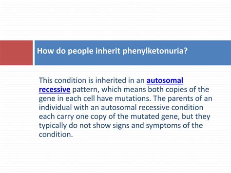 Ppt Phenylketonuria Powerpoint Presentation Free Download Id6137395