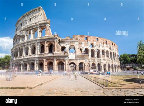 Ruins Of Great Old Colloseum Rome Italy Stock Photo Alamy