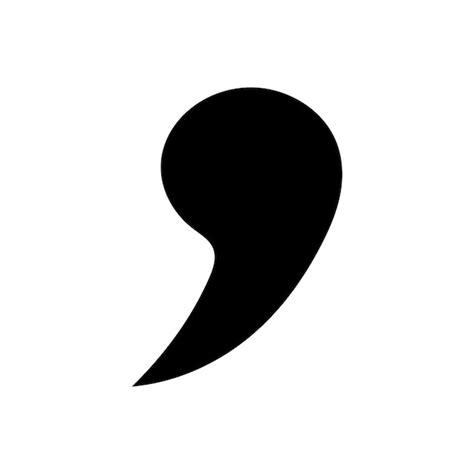 Premium Vector Comma Punctuation Icon