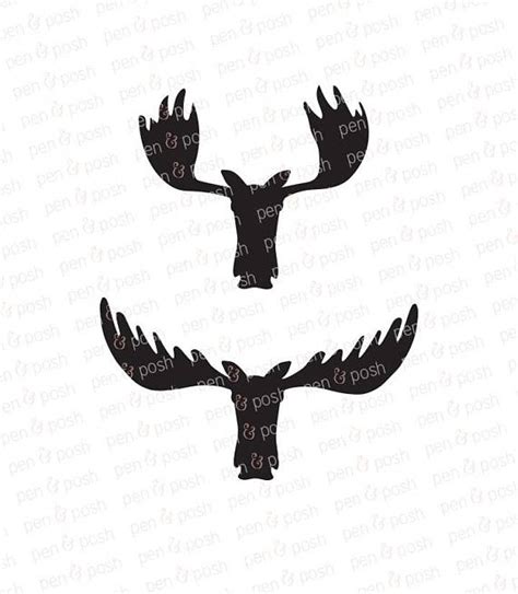 Moose Head Silhouette at GetDrawings | Free download