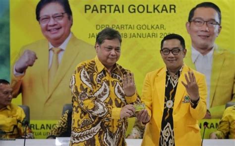 Golkar Menutup Kemungkinan Ridwan Kamil Menjadi Cawapres