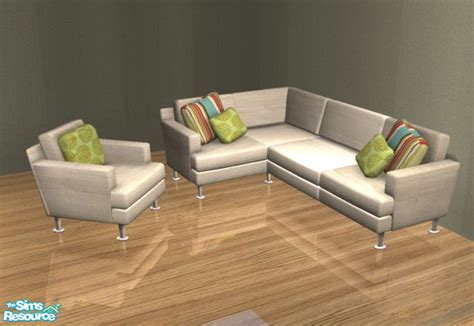 The Sims Resource Sectional Sofa Recolors White Multi