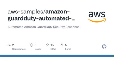 GitHub Aws Samples Amazon Guardduty Automated Response Sample