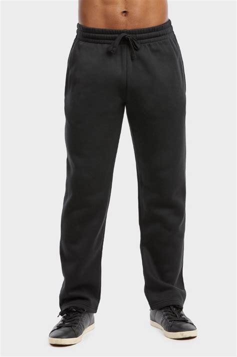 36 Wholesale Et Tu Mens Lightweight Fleece Sweatpants In Black Size