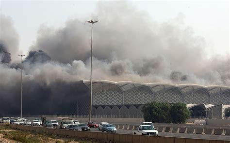 Fire Strikes Saudi High Speed Train Station Five Injured Prothom Alo