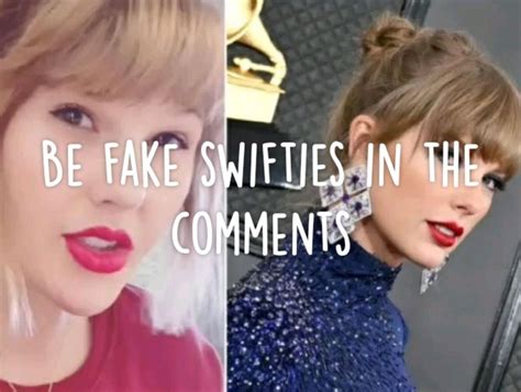 Be Fake Swifties In The Comments In 2024 Fake