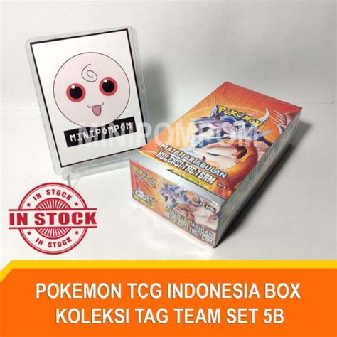 Promo Pokemon Tcg Indonesia Booster Box Koleksi Tag Team Set B