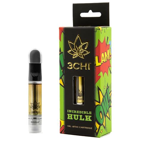 3chi Delta 8 Vape Cartridge Incredible Hulk 1ml Leafly