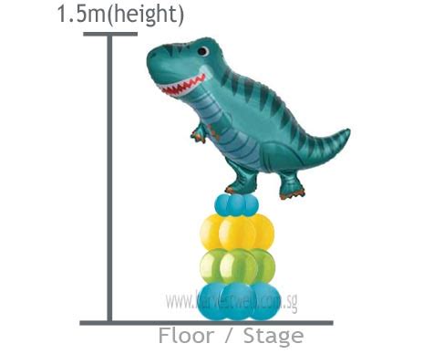 Customize Dinosaur Balloon Column [BC/Dino] - $30.00 : Helium Balloons ...