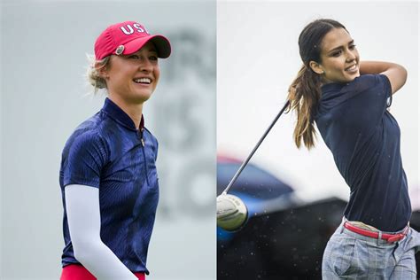 Watch Jessica Alba Spotted With Nelly Korda At The Solheim Cup