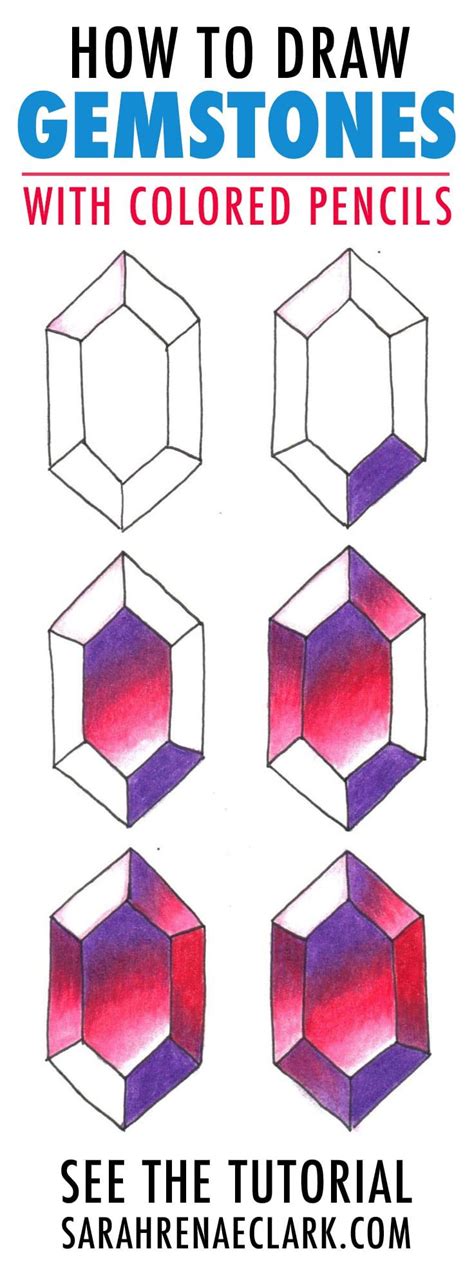 How To Draw Gemstones With Colored Pencils Guest Tutorial By Amanda